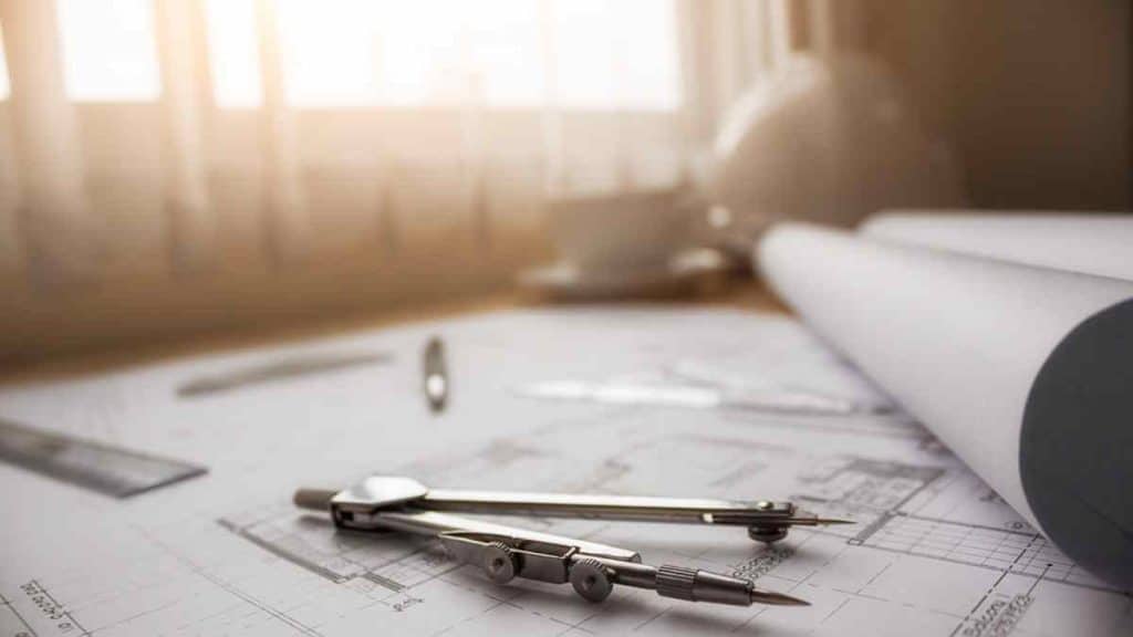 Outils de dessin sur plan architectural