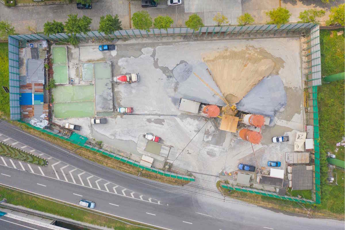 vue aerienne relevé terrain