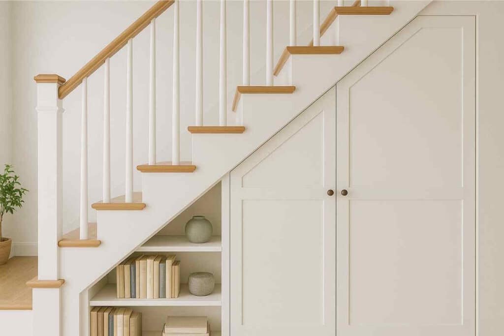 Aménagement sous-escalier sur-mesure : transformez l'espace perdu