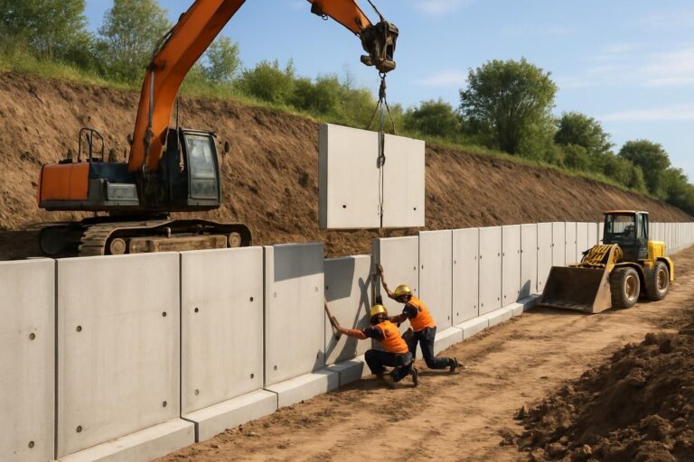 Découvrez ce qu’est un mur de soutènement préfabriqué, ses avantages et les situations idéales pour l’utiliser dans vos projets de construction et d’aménagement.