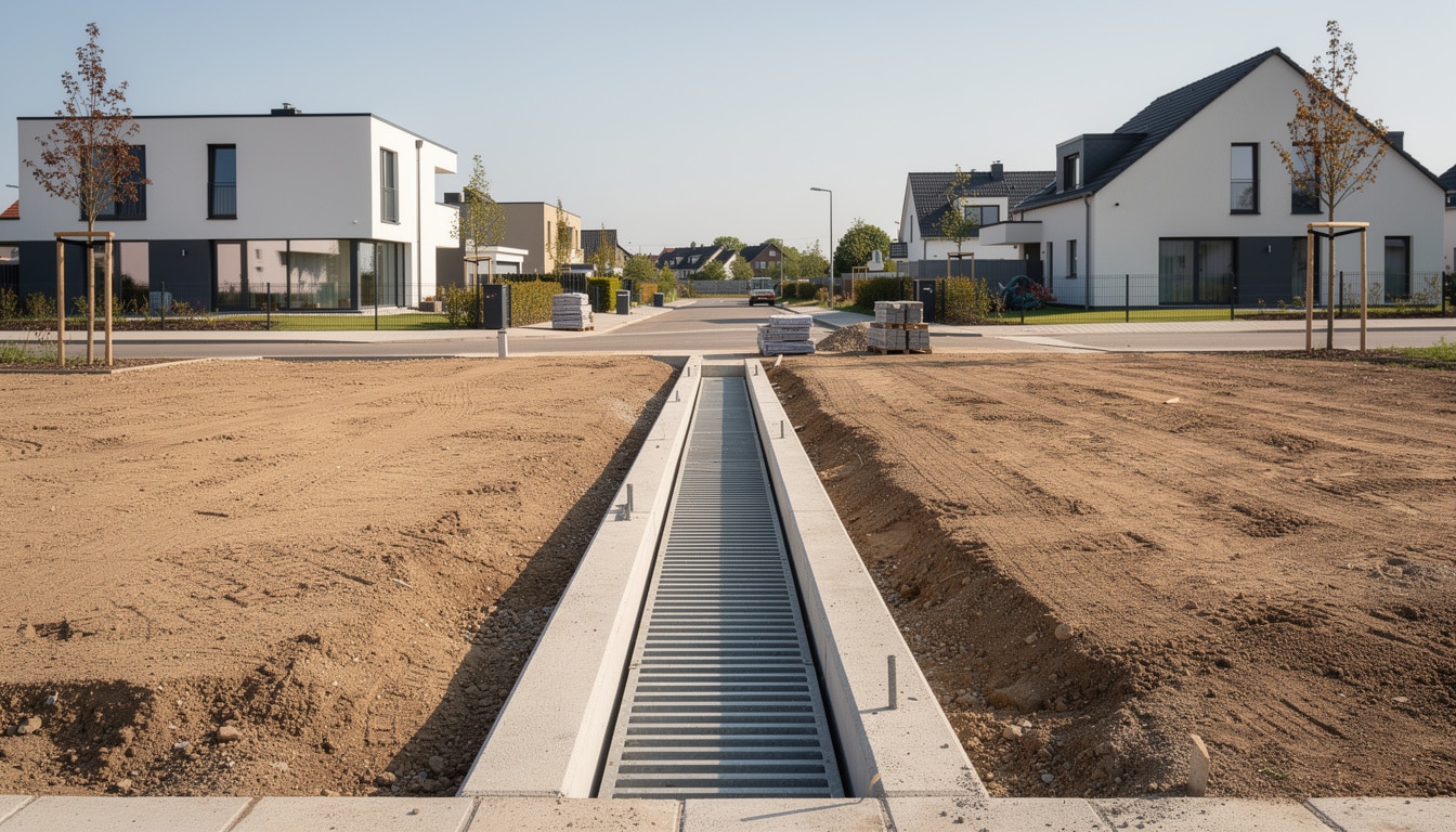 découvrez tout ce qu'il faut savoir sur l'installation et la réglementation des caniveaux en limite de propriété pour assurer une gestion efficace des eaux pluviales.