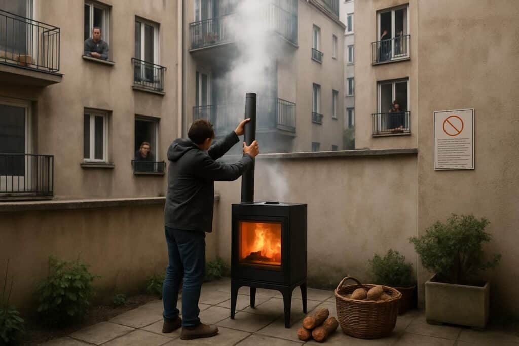 Découvrez les risques liés au chauffage au bois en zone urbaine et les obligations légales à respecter pour un usage sûr et écologique.