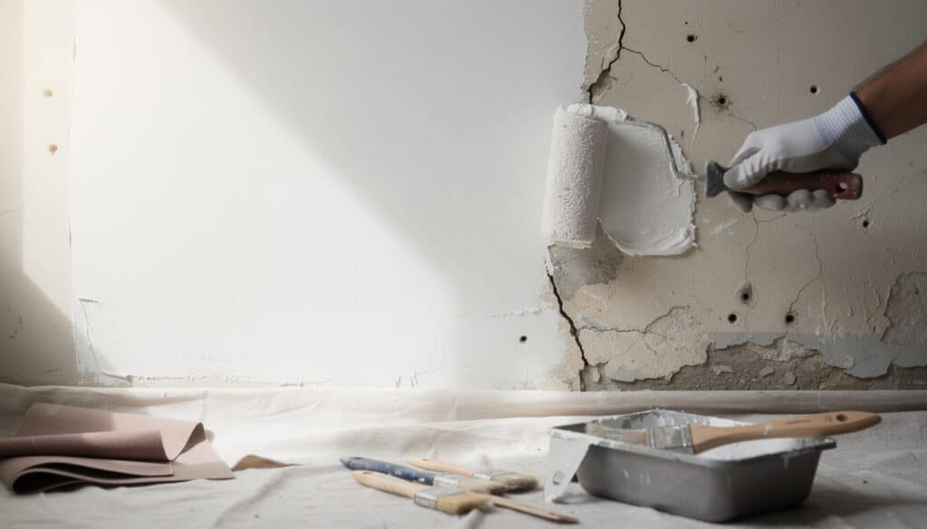 apprenez à peindre un mur abîmé grâce à notre tuto détaillé et nos conseils de professionnels pour un résultat impeccable et durable.