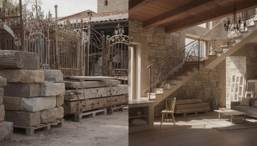 découvrez où vous approvisionner en matériaux anciens comme pierres, poutres et ferronneries, et apprenez comment les réemployer efficacement dans vos projets de rénovation ou de construction.