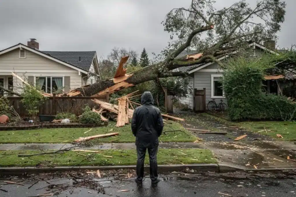 Chute d’un arbre chez le voisin : dégâts et assurance responsabilité civile